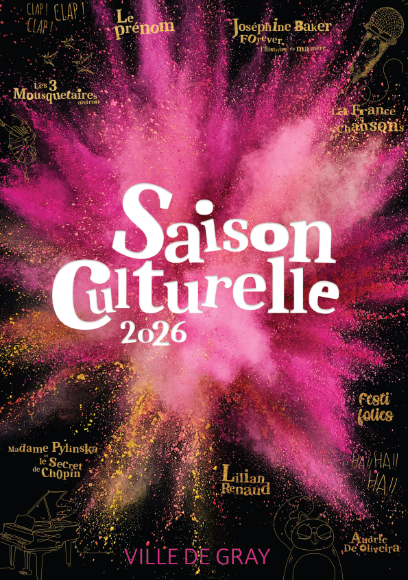 Brochure saison culturelle 2026 de la ville de Gray