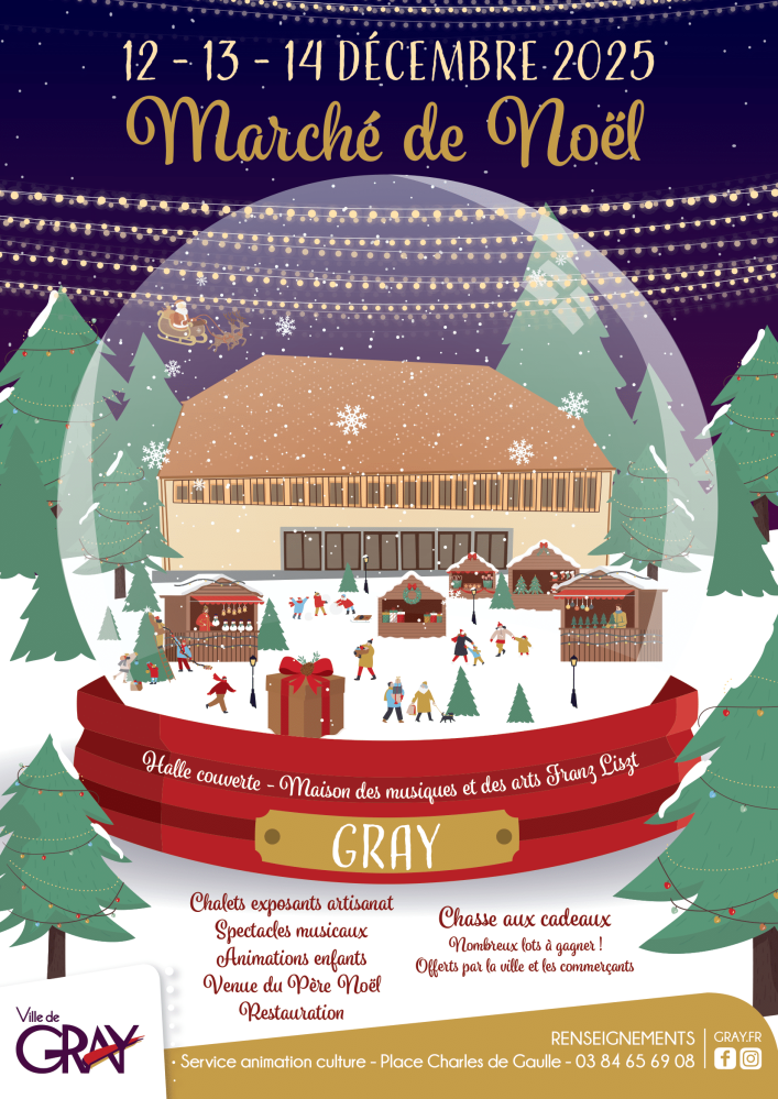 Marché de Noël 2025 de Gray