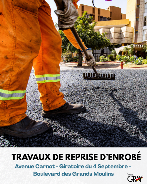 travaux reprise d'enrobé Gray