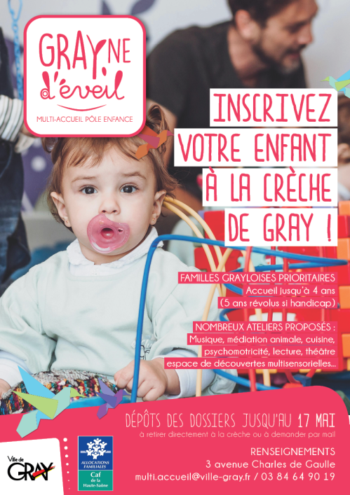 Inscriptions à la crèche de Gray