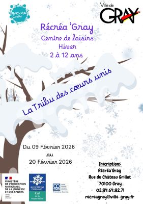Programme Récréa Gray vacances février Programme Récréa Gray vacances février