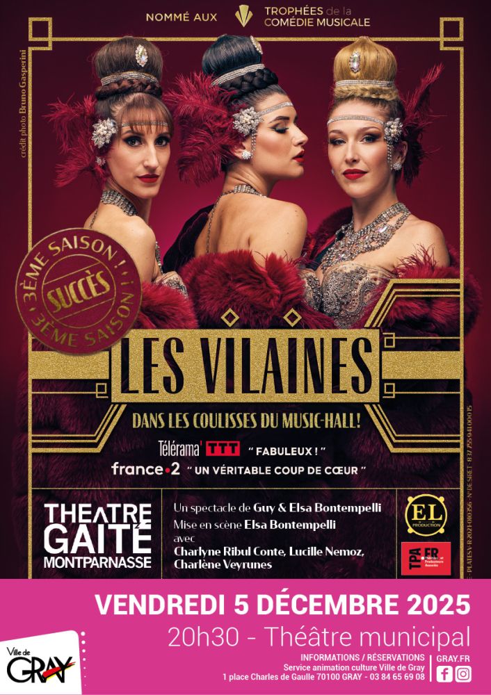 Les Vilaines affiche du spectacle Les Vilaines