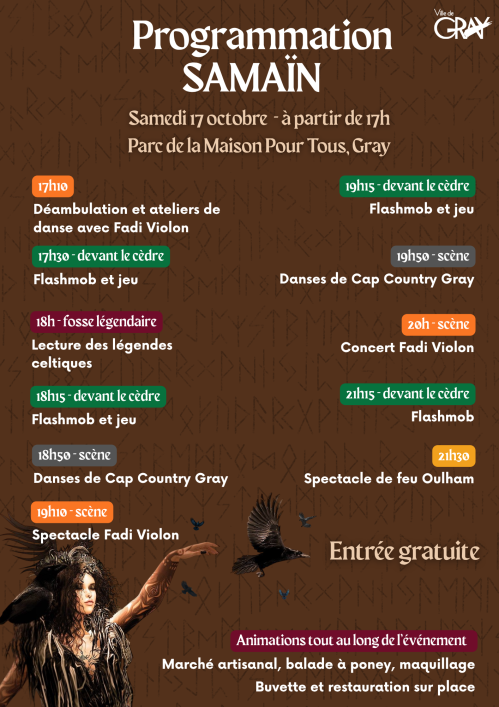 Programmation Samaïn Gray Programmation Samaïn Gray