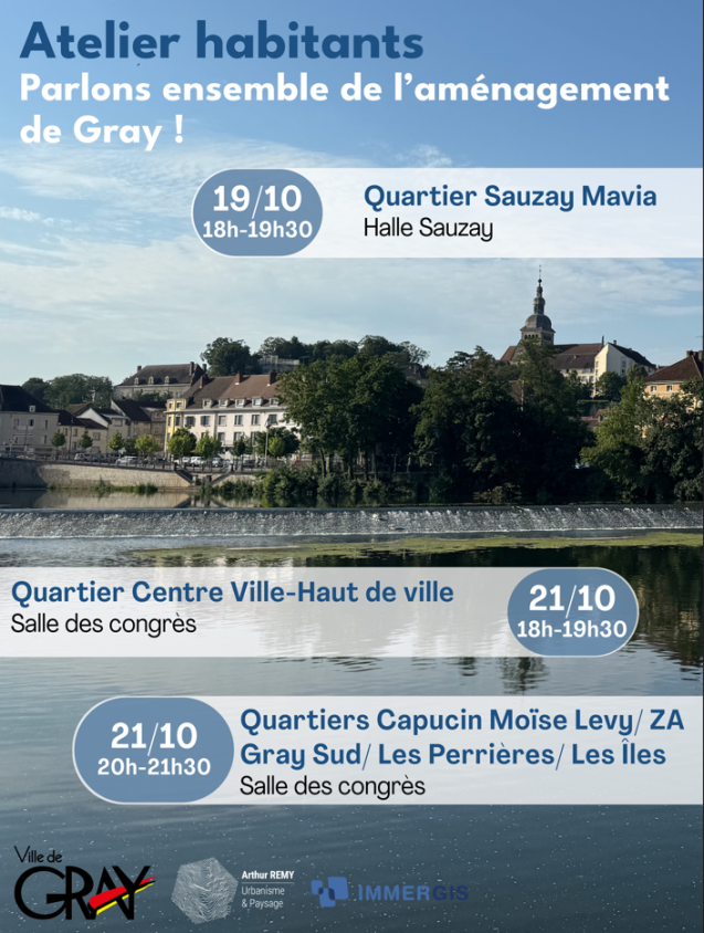 Réunions publiques sur l'aménagement de Gray