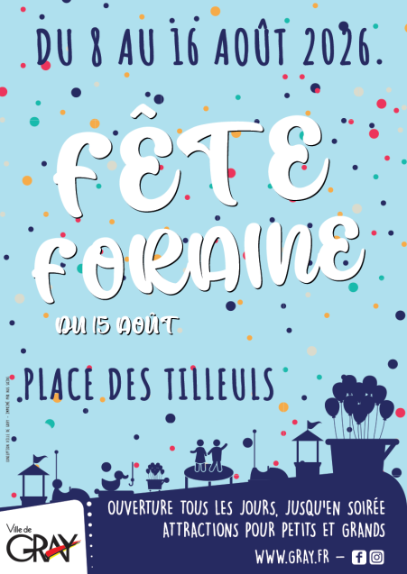 Fête foraine 15 août à Gray