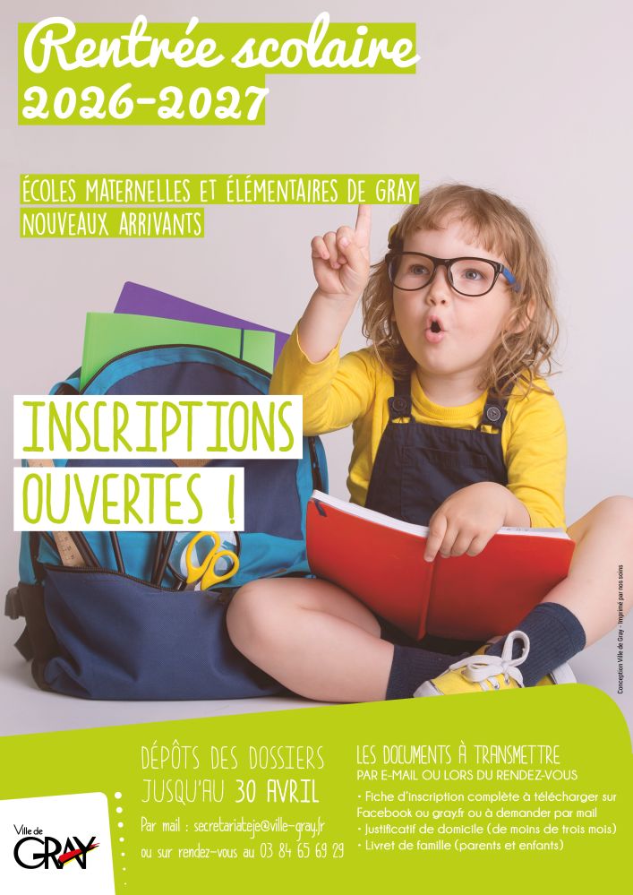 Inscriptions écoles maternelles et primaires