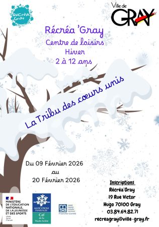 Visuel Récréa'Gray vacances d'hiver