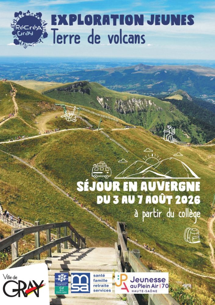 Séjour terre de volcans Secteur Jeunes Gray